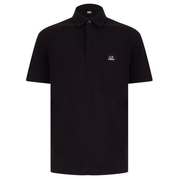 CP Company Logo Patch Polo Shirt Black 18CMPL165A 005263W 999 137996342 [P]