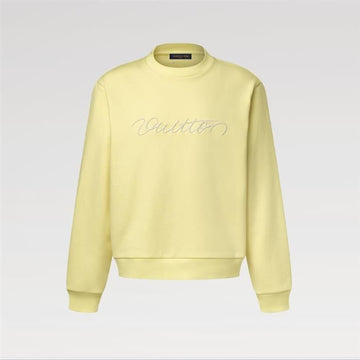 Louis Vuitton Embroidered Signature Crewneck 1AJRAV / Men's Long Sleeve Sweatshirt 159307666 [P]