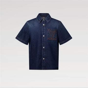 Louis Vuitton Short Sleeve Denim Shirt 1AK6FA 159307671 [P]