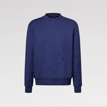 LOUIS VUITTON グラデーション シグネチャー フロック プリント ロングスリーブ クルーネック 159307672 [P]