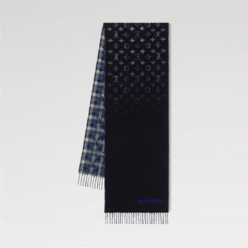 LOUIS VUITTON Monogram Gradiant Tartan City Schal M71348 159307780 [P]