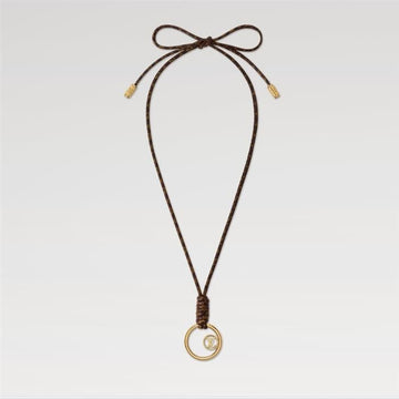 Louis Vuitton Loop Charm Cord Necklace M04102 159307790 [P]