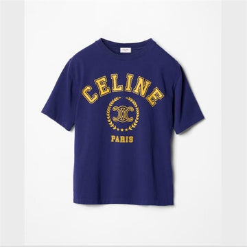 CELINE T-Shirt - Baumwoll-Jersey RX0XF1242 GHF9 / Damen Rundhalskurzarmshirt 159307919 [P]