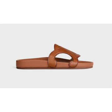 Celine Triomphe Slide - Beige Tanned Calfskin 367365348C 04LU 159307942 [P]
