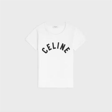 Celine Cotton Jersey T-Shirt 01OB / Women's Round Neck Short Sleeve Top 159307991 [P]