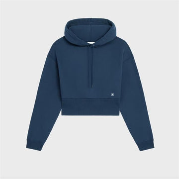 CELINE Hoodie - Baumwoll-Fleece 07OW / Damen Langarmshirt 159308014 [P]