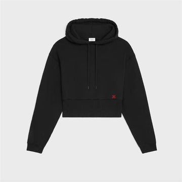 CELINE Crop Hoodie - Baumwoll-Fleece 159308015 [P]