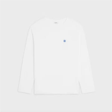 CELINE Lässiges T-Shirt - Baumwoll-Jersey RX0IZ1242 GGN2 / Herren Rundhals Langarmshirt 159308020 [P]