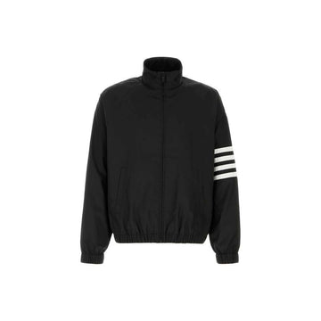 Thom Browne Diagonal Shiny Ripstop Raglan Track Jacket Black MJU583C F1095 001 159308415 [P]
