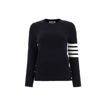THOM BROWNE Klassischer Strick mit 4 Bahnen aus Mailand Navy 159308417 [P]