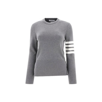 THOM BROWNE Milano Stitch Classic Knit Light Grey 159308418 [P]