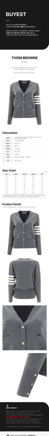 Thom Browne Classic V-Neck Wool Cardigan 159308421 [P]