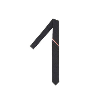 Thom Browne Wool Tie Dark Grey with Three Stripes MNL021A F0147 025 159308424 [P]