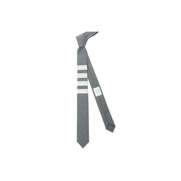THOM BROWNE Klassische Krawatte mit schrägem Plain-Weave in Mittelgrau MNL001A 06146 035 159308429 [P]