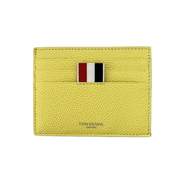 Thom Browne Card Holder with Tri-Stripe Tab in Pastel Yellow MAW031L 00198 735 159308432 [P]