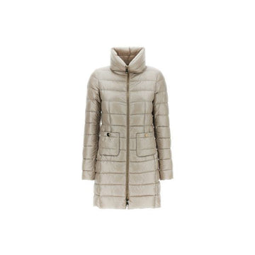 HERNO Hochkragen leichte Daunenjacke Beige Grau 159308548 [P]