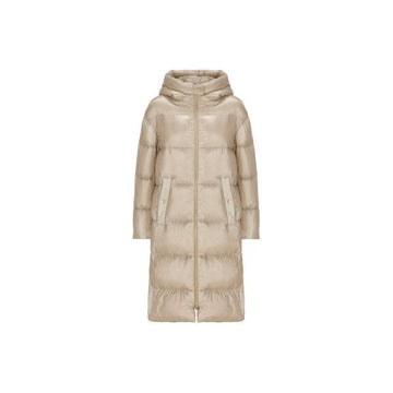 Herno Ultra Light Nylon Long Padded Jacket Beige 159308565 [P]