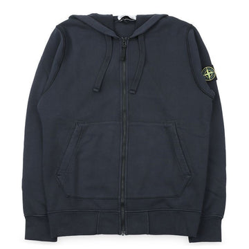 STONE ISLAND Herren Kapuzenjacke aus Baumwollfleece mit Wappen-Patch (Navy) L1S15 6100061 S0051 V0020 154945930 [P]