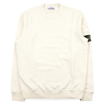 Stone Island Men's Patch Pocket Cotton Sweatshirt (Ivory) L1S15 6100019 S0410 V0093 152230408 [P]