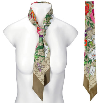 GUCCI Druck Flora Seidenschal 874776 3G001 9965 159332113 [P]