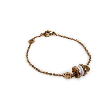 BULGARI ビゼロワン セラミック ブレスレット ローズゴールド ホワイト 354812 159344892 [P]