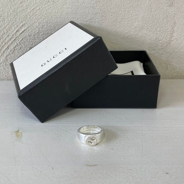 Gucci Interlocking G Ring Size 13 Sterling Silver 479228 145821227 [P]