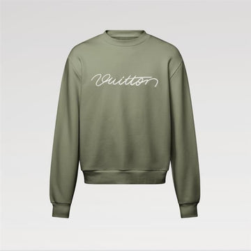 LOUIS VUITTON 刺繍シグネチャークルーネック1AHW12 / メンズ長袖Tシャツ 159348134 [P]