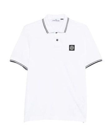 Stone Island Cotton Pique Slim Fit Short Sleeve Polo L1S15 156726382 [P]