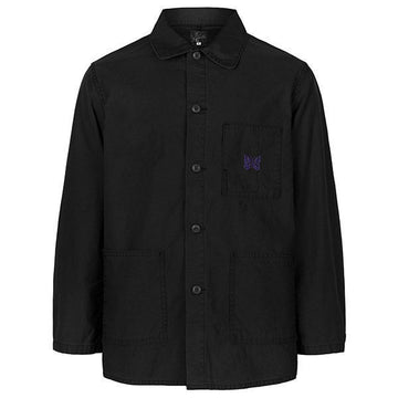 NEEDLES 26SS schwarze Coverall gewendet Satin Jacke SX168 156275947 [P]