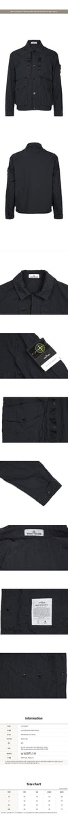 STONE ISLAND 26FW schwarze Warp-Ripp Coachjacke 159351015 [P]