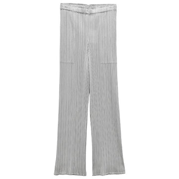ISSEY MIYAKE 26FW Pleats Please Basic Straight Pants / Light Grey (PP67JF111 10) 159353038 [P]