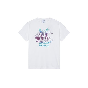 WILD DONKEY Unisex T-Shirt T-HAWAII Weiß T-HAWAII-WD018 74009889 [P]