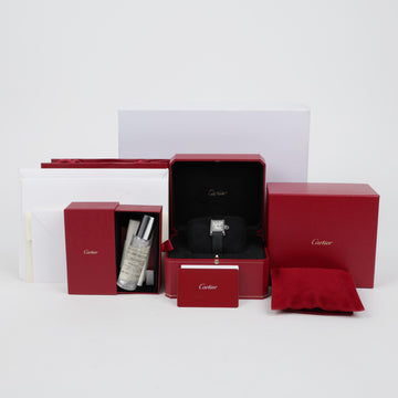 Cartier Tank Must Small Leather Quartz Watch Black 158777868 [P]