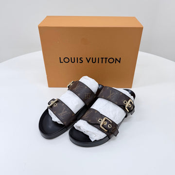 LOUIS VUITTON モノグラム スプリング ディア フラット コンフォート レディース ミュール サンダル スリッパ 159356809 [P]