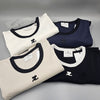Courreges Bumpy Contrast Short Sleeve T-Shirt 142051843 [P]