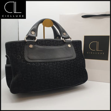 CELINE トリオペ スウェード ボストンバッグ 159377477 [P]