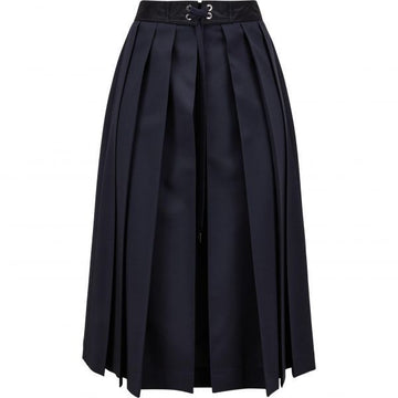 Moncler Wool Blend Pleated Midi Skirt 134320705 [P]