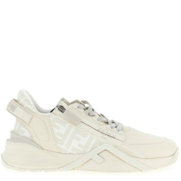 FENDI フロー レザー ロー ティップ スニーカー (7E1392 AK1Q F1HGQ) 156187178 [P]