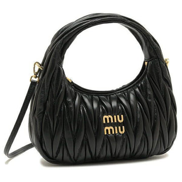 MIU MIU ホーボーバッグ ナパレザー (5BC125 AN88 F0002) 159385696 [P]