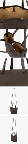 The Row Tote Bag W1199-L129 Deep Brown Ans 159391037 [P]