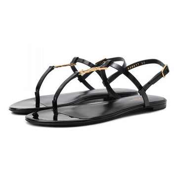SAINT LAURENT Kassandra Flachsandalen 156185314 [P]