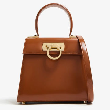 Salvatore Ferragamo Gancini Top Handle Small Bag 149149095 [P]