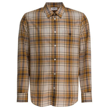 Celine Loose Shirt in Light Checked Cotton 149787388 [P]