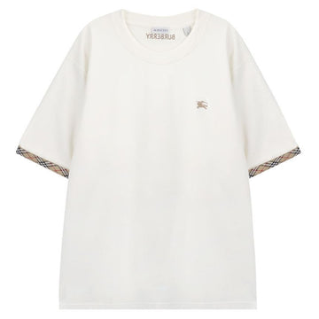 BURBERRY チェックトリミングコットンTシャツ 159402371 [P]