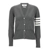 THOM BROWNE コットン 4バ Milano クラシック Vネック カーディガン 115833494 [P]