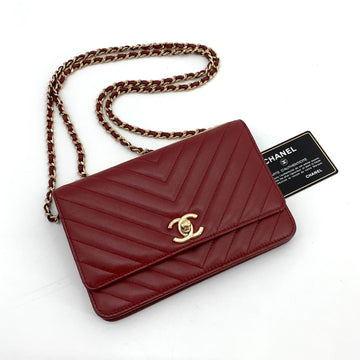 CHANEL Chevron Lambskin Trendy CC WOC Crossbody Mini Bag 159403284 [P]