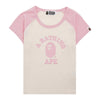 BAPE 女性用ラグランクロップティー 159404266 [P]