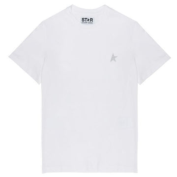 GOLDEN GOOSE シルバーグリッタースター メンズ Tシャツ 51589386 [P]