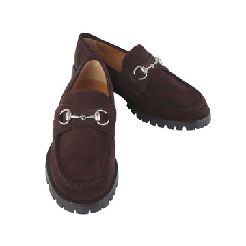 GUCCI Suede Horsebit Loafers 6 1/2 Größe 37640Y-2 159405393 [P]