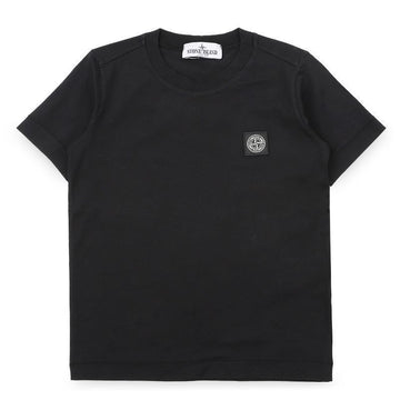STONE ISLAND キッズロゴパッチラウンドネック半袖(ブラック) L1S16 2100002 S0047 V0029 10,12A 156281449 [P]